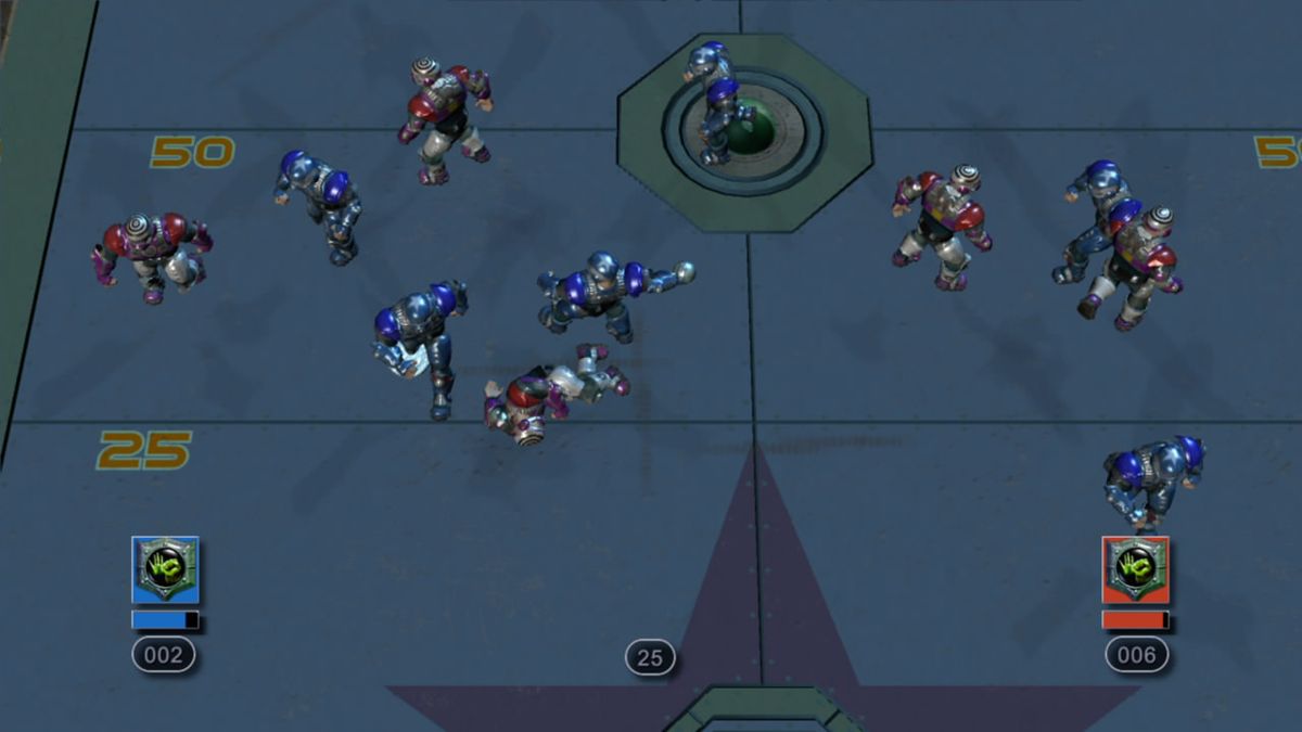 Speedball 2: Brutal Deluxe (Xbox 360) screenshot: Angle Mode 3