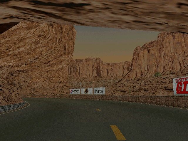 Sega GT (Windows) screenshot: The obligatory pre-race fly-by