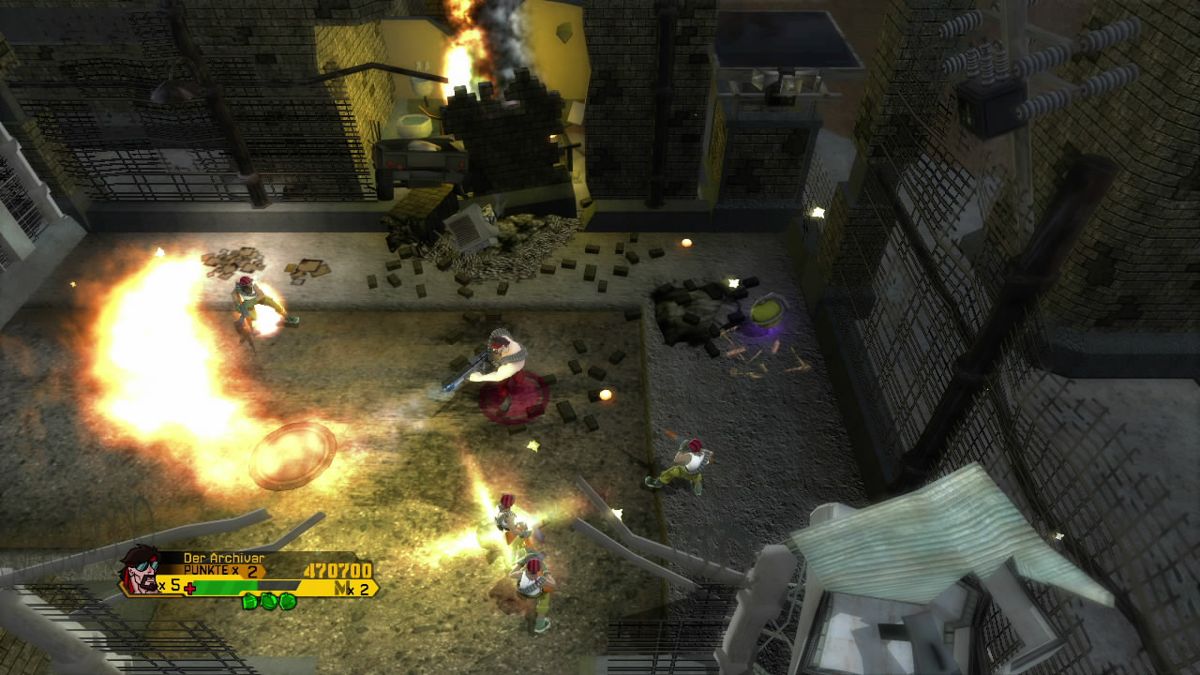 Wolf of the Battlefield: Commando 3 (Xbox 360) screenshot: I do believe he's on fire.