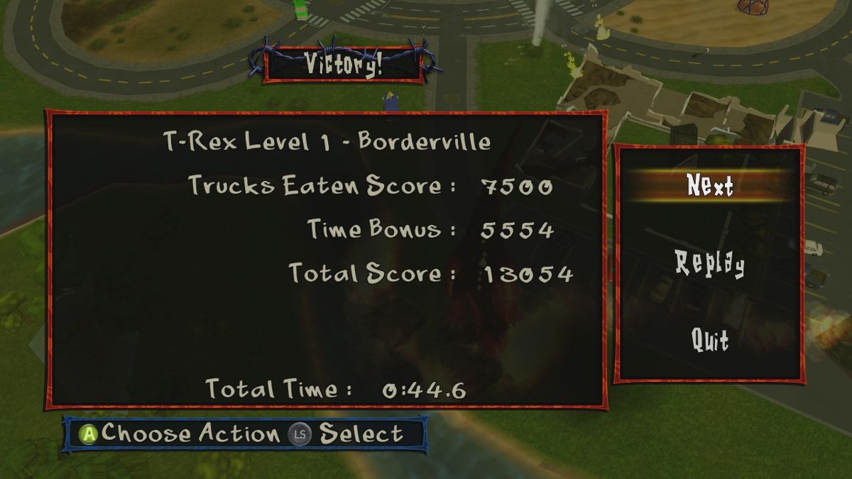 Doritos: Dash of Destruction (Xbox 360) screenshot: Level complete!