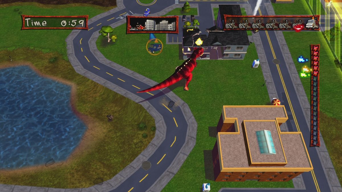 Doritos: Dash of Destruction (Xbox 360) screenshot: Knock, knock!