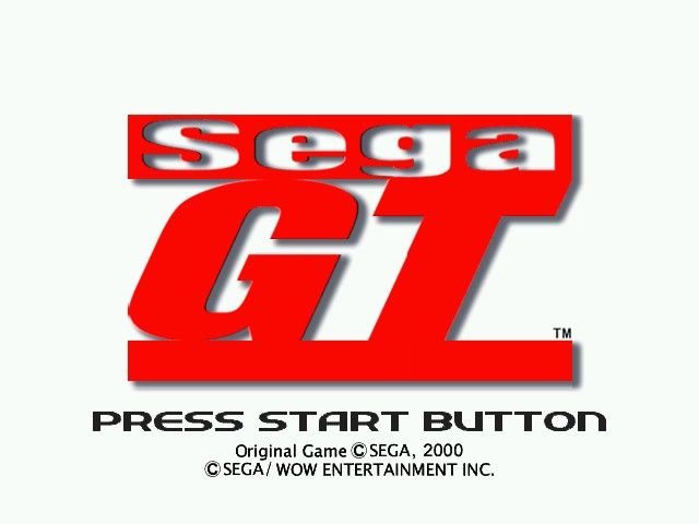 Sega GT (Windows) screenshot: Title screen