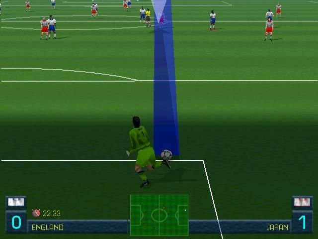 World League Soccer '98 (Windows) screenshot: Goal kick