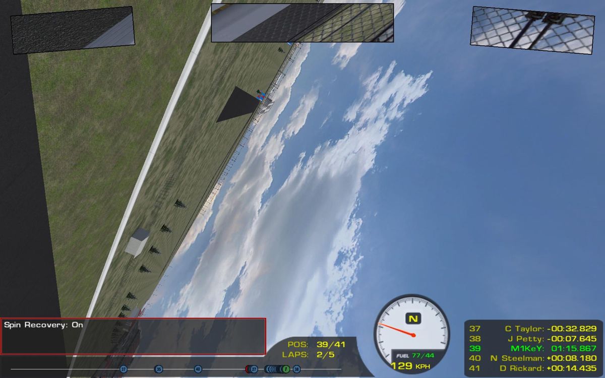 ARCA Sim Racing '08 (Windows) screenshot: Uh-oh.