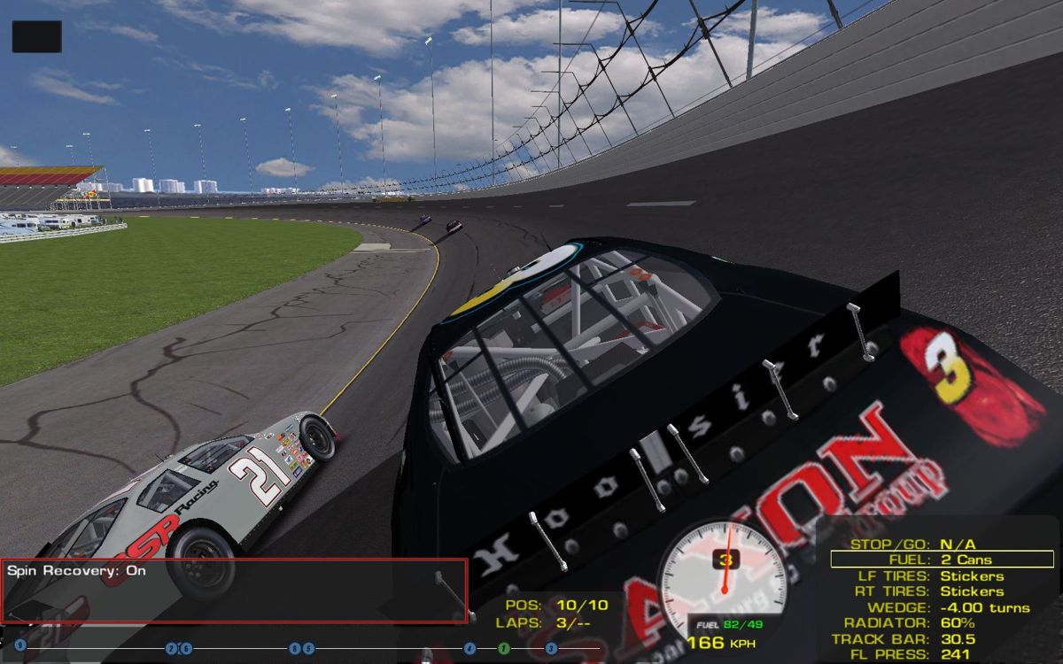 ARCA Sim Racing '08 (Windows) screenshot: Overtaking!