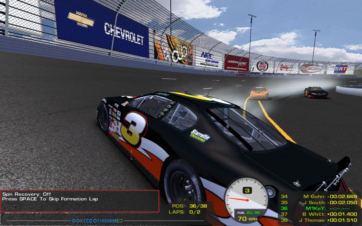 ARCA Sim Racing '08 (Windows) screenshot: Ooops.