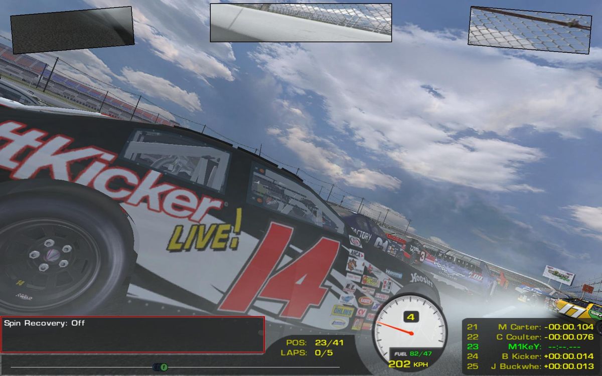 ARCA Sim Racing '08 (Windows) screenshot: Crash!