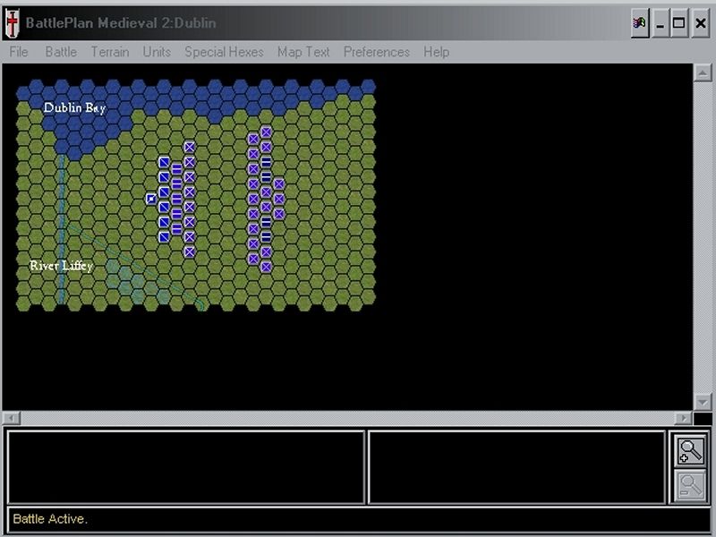 Medieval 2 (Windows) screenshot: The BattlePlan scenario editor