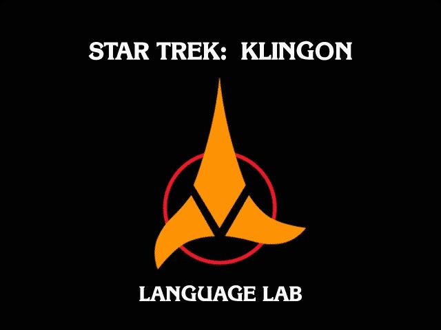 Star Trek: Klingon (Windows) screenshot: Klingon Language Lab title screen
