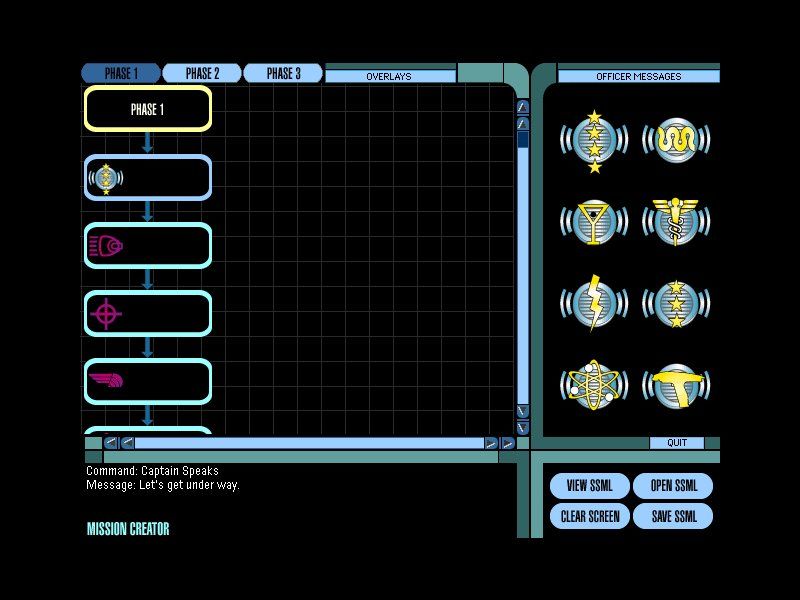 Star Trek: Starship Creator Warp II (Windows) screenshot: Mission editor