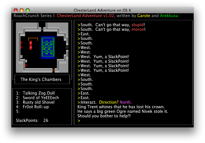 Chesterland Adventure (Macintosh) screenshot: A quest!