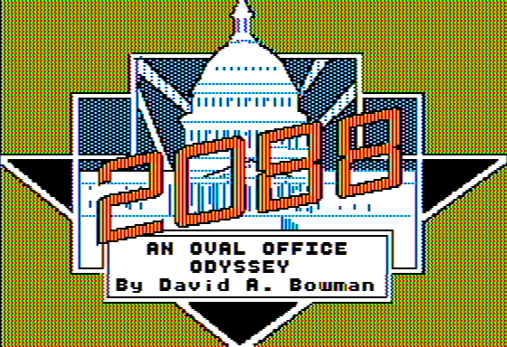 Microzine #15 (Apple II) screenshot: Oval Office Odyssey - Title Screen