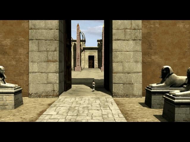 Egypt II: The Heliopolis Prophecy (Windows) screenshot: You enter the temple, The House of God