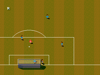 Championship Soccer '94 (Genesis) screenshot: Re-playing a goal