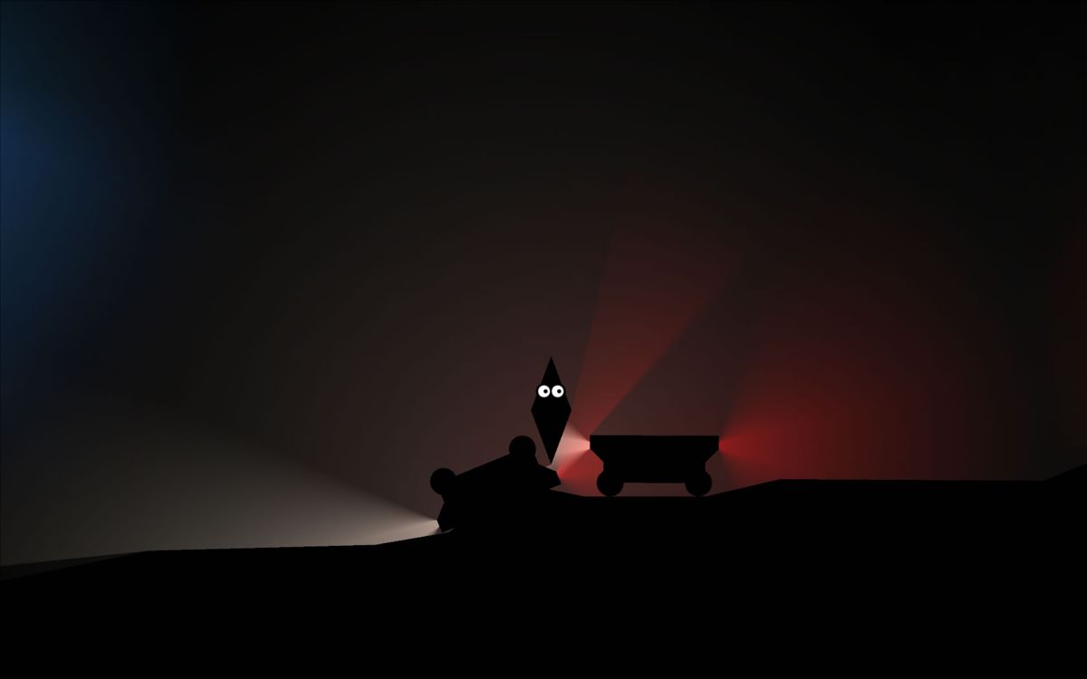 Dark (Windows) screenshot: Riding a mine cart