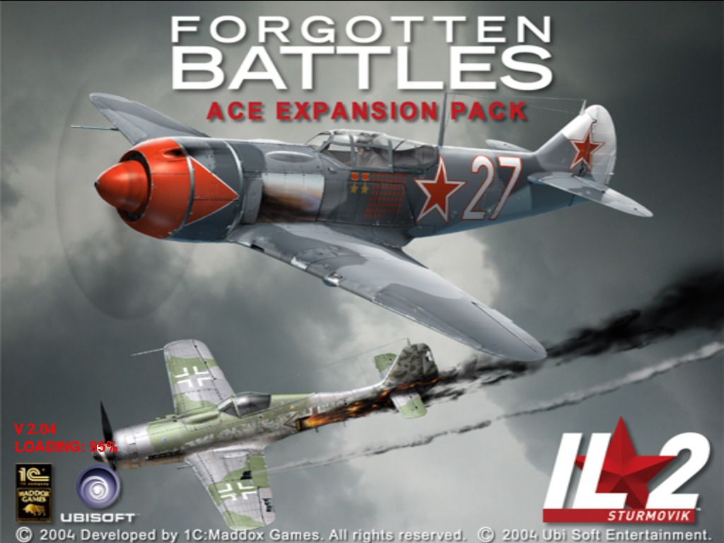 IL-2 Sturmovik: Forgotten Battles - Ace Expansion Pack (Windows) screenshot: Title screen