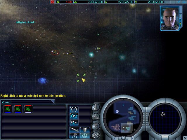 Conquest: Frontier Wars (Windows) screenshot: Scout ships looking over strange wormholes...