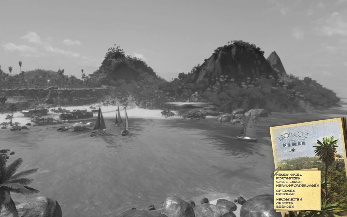 Tropico 3: Absolute Power (Windows) screenshot: Main Menu