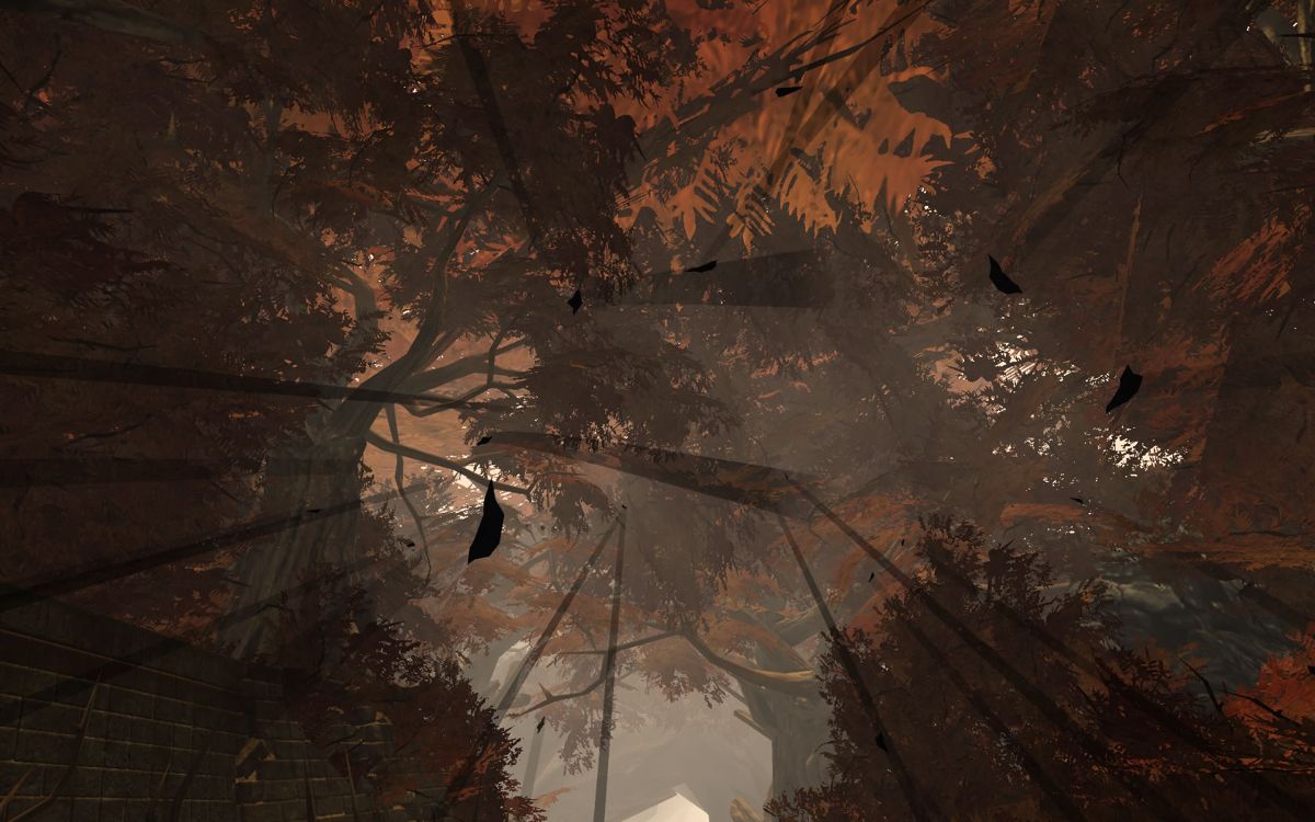 Mirage (Windows) screenshot: Moving through the trees