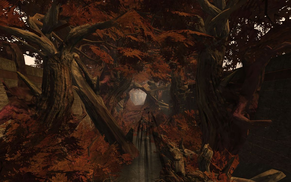 Mirage (Windows) screenshot: Dashing through the forest