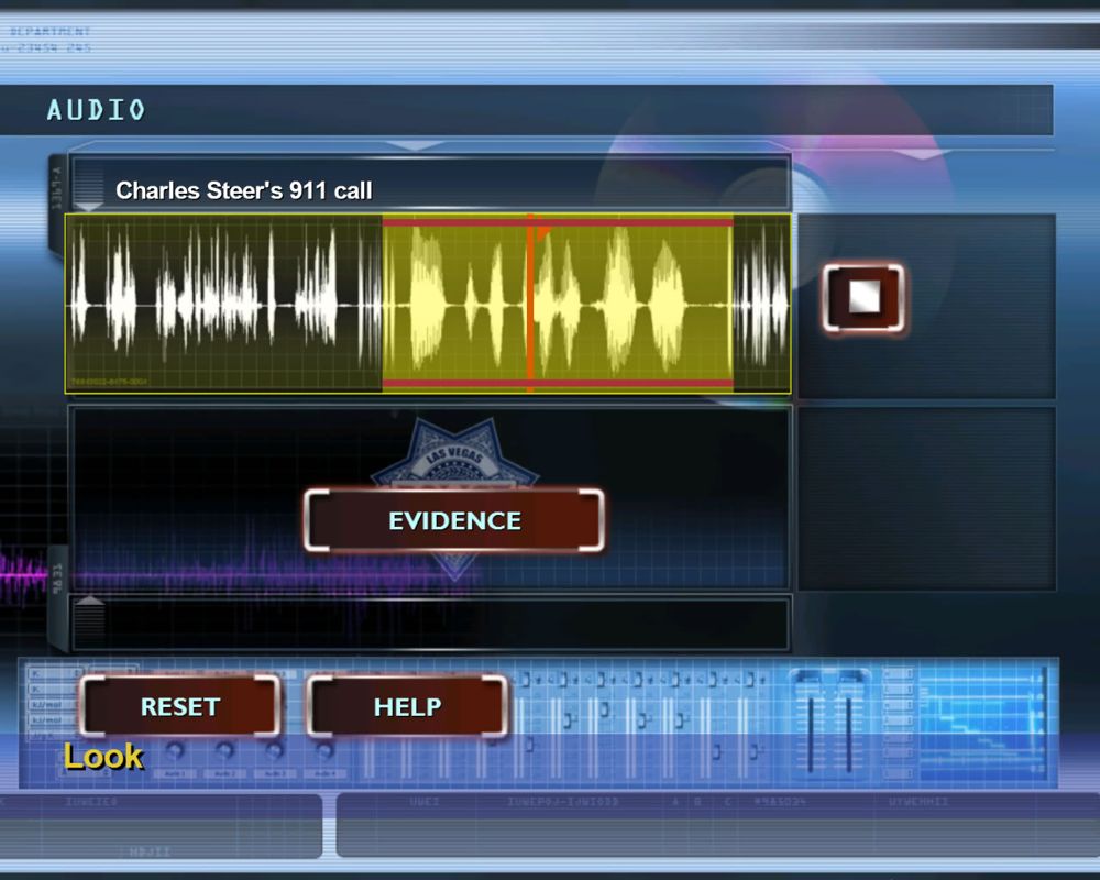 CSI: Crime Scene Investigation - Deadly Intent (Windows) screenshot: Analyzing a voice file