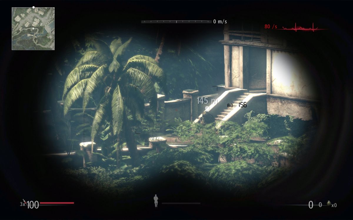 Sniper: Ghost Warrior (Windows) screenshot: Playing spotter for another sniper.