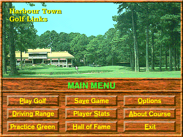 Picture Perfect Golf (DOS) screenshot: I hope rest of the game looks nicer