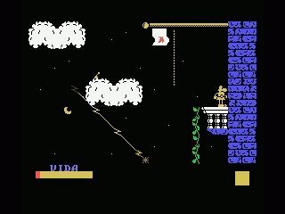 Sir Fred (MSX) screenshot: Climb