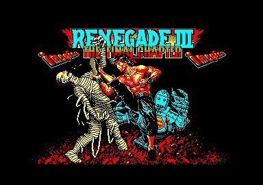 Renegade III: The Final Chapter (Amstrad CPC) screenshot: Loading screen