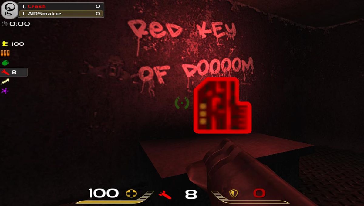 Quake Live (Browser) screenshot: Another Doom related Easter egg...