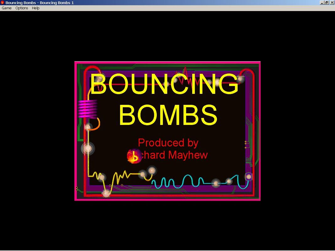 Bouncing Bombs (Windows) screenshot: Title screen