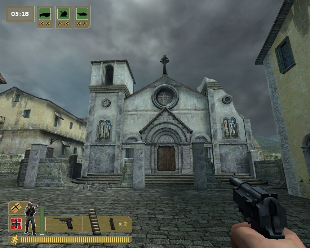 Day of Defeat: Source (Windows) screenshot: Church in the map dod_jagd