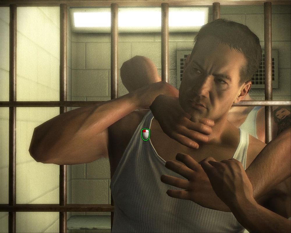 Prison Break: The Conspiracy (Windows) screenshot: Fight with Avocado who grasped your neck (with QTE)