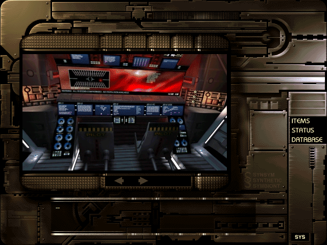 Symbiocom (Windows) screenshot: Inside the bridge of The Rident.