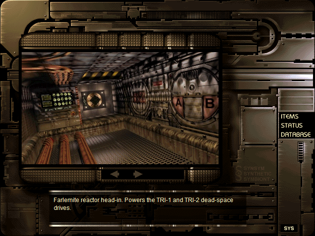 Symbiocom (Windows) screenshot: The engineering room.