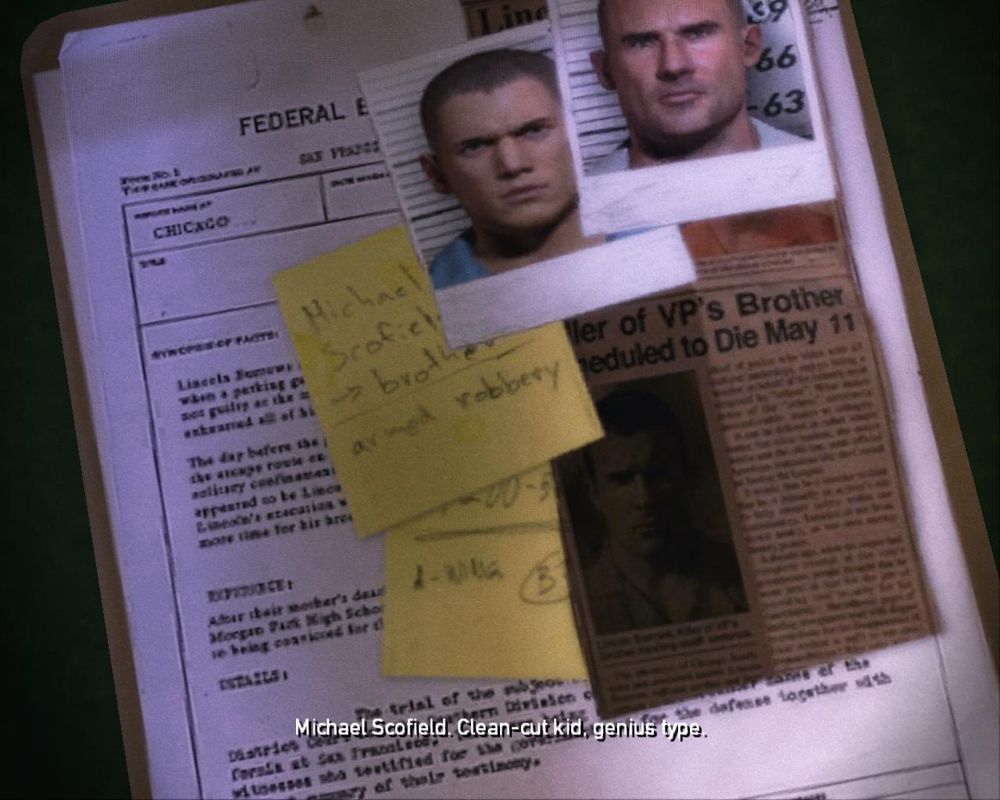 Prison Break: The Conspiracy (Windows) screenshot: Michael Scofield is a target