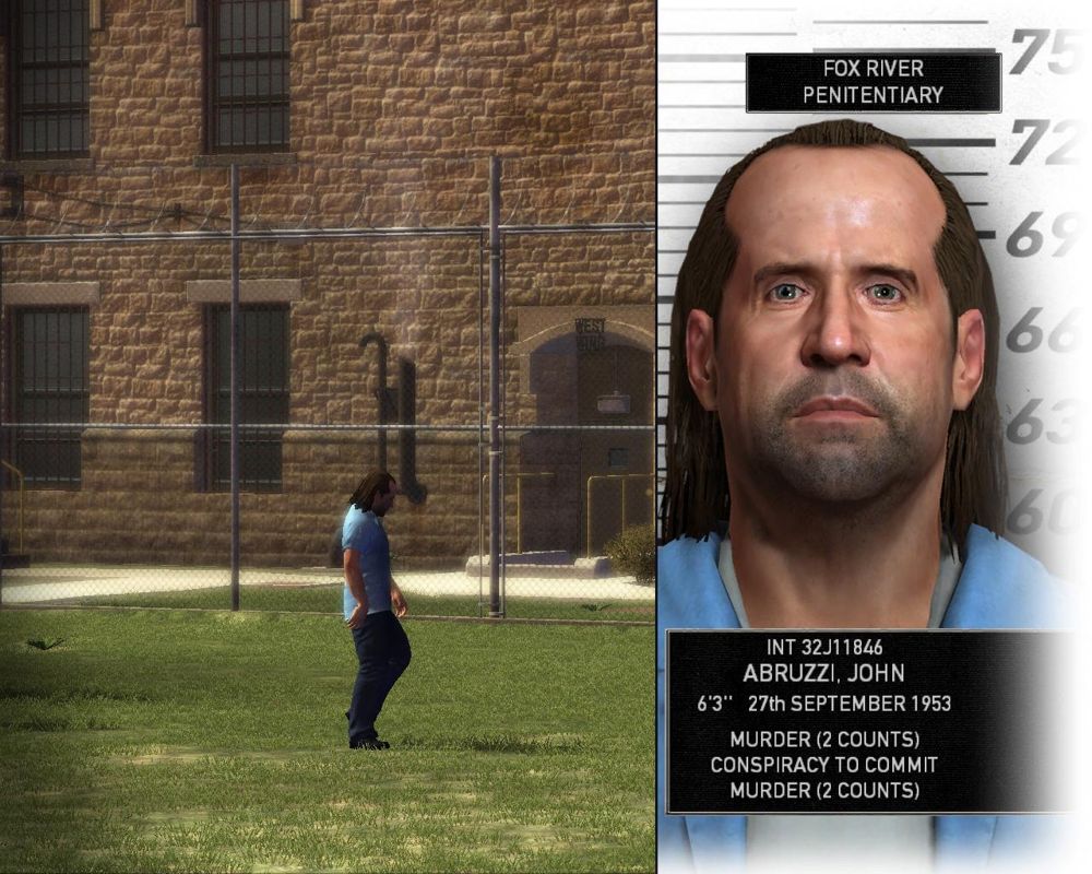 Prison Break: The Conspiracy (Windows) screenshot: Focusing on Abruzzi, boss of prisoners