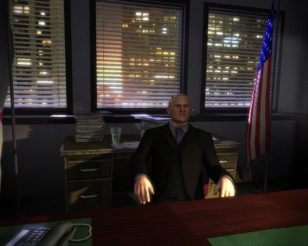 Prison Break: The Conspiracy (Windows) screenshot: Visiting the boss, Jack Mannix