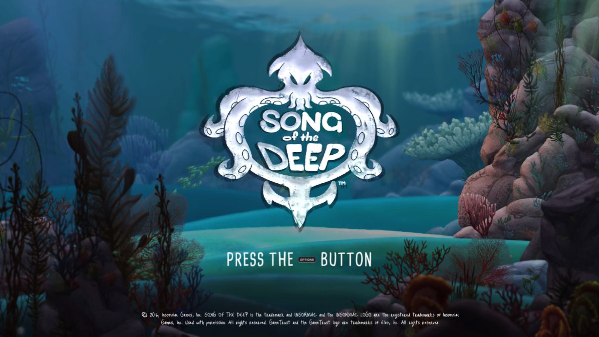 Song of the Deep (PlayStation 4) screenshot: Main title