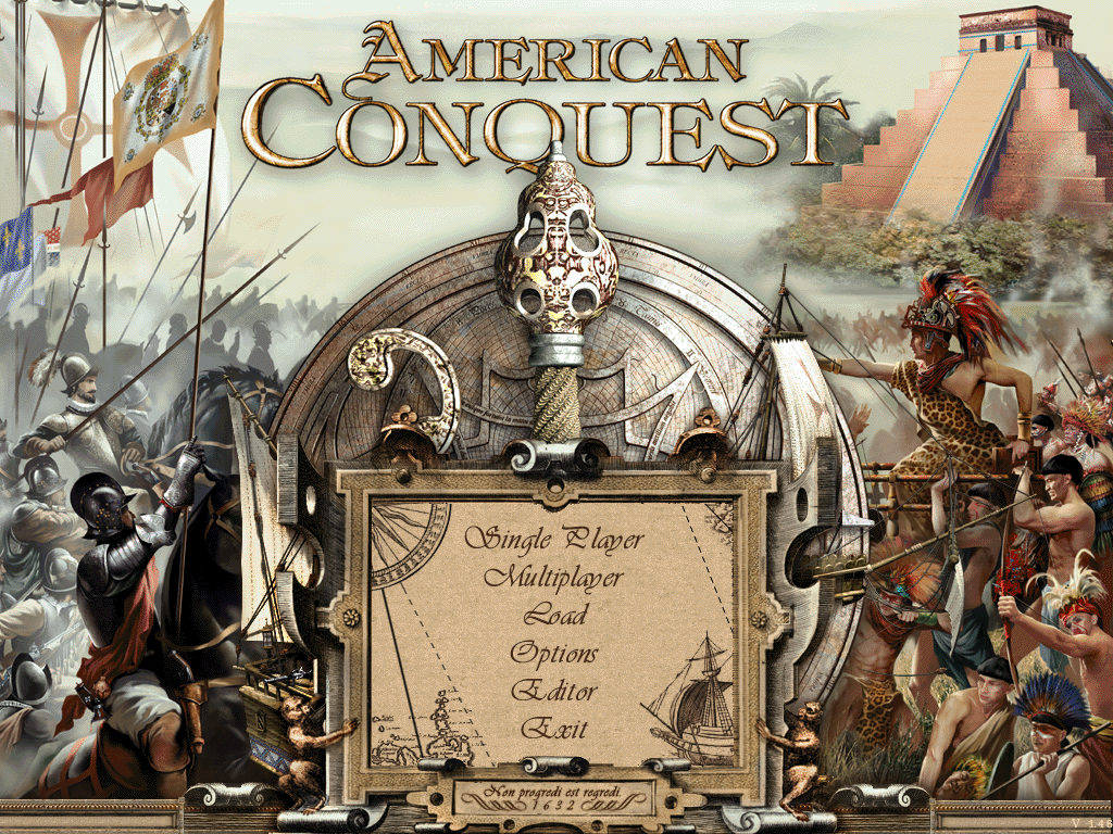 American Conquest (Windows) screenshot: The Main Menu