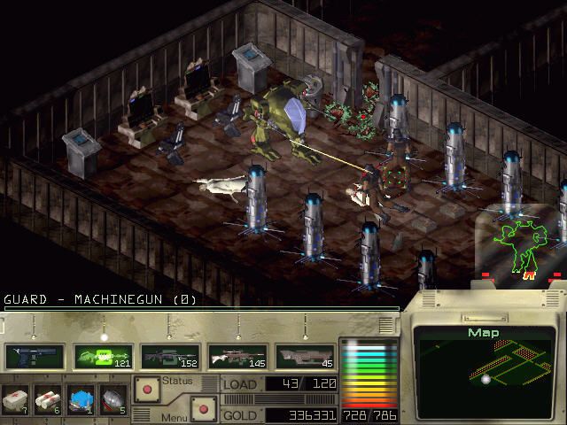 Cybermercs: The Soldiers of the 22nd Century (Windows) screenshot: This armed walker looks full of promise but doesn't quite deliver