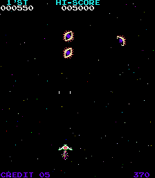 Moon Quasar (Arcade) screenshot: Other strange enemies