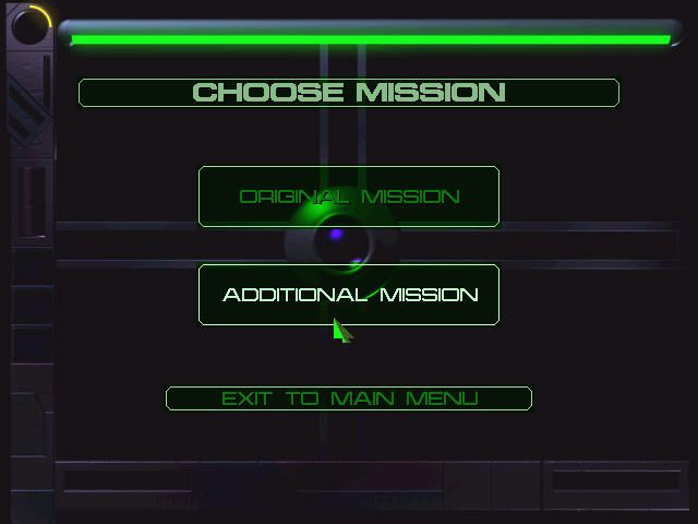 Cybermercs: The Soldiers of the 22nd Century (Windows) screenshot: You can play additional missions, added in a number of patches