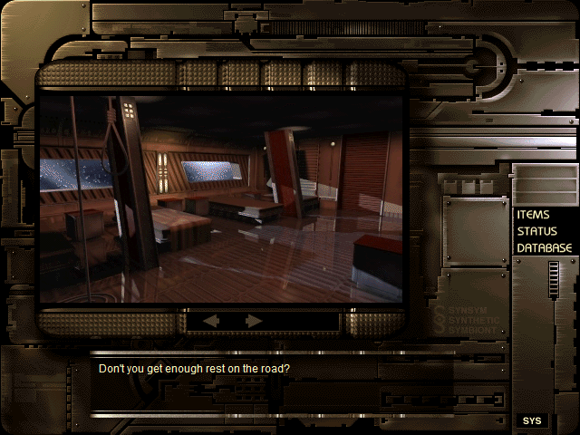 Symbiocom (Windows) screenshot: Ah, maybe I can get some rest.