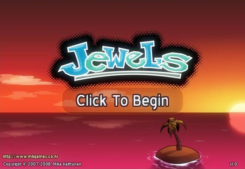 Jewels (Windows) screenshot: Title screen