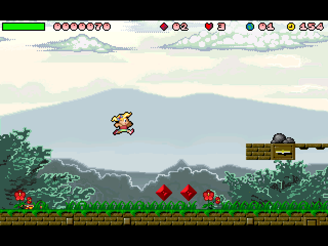 Giana's Return (Windows) screenshot: Level 1