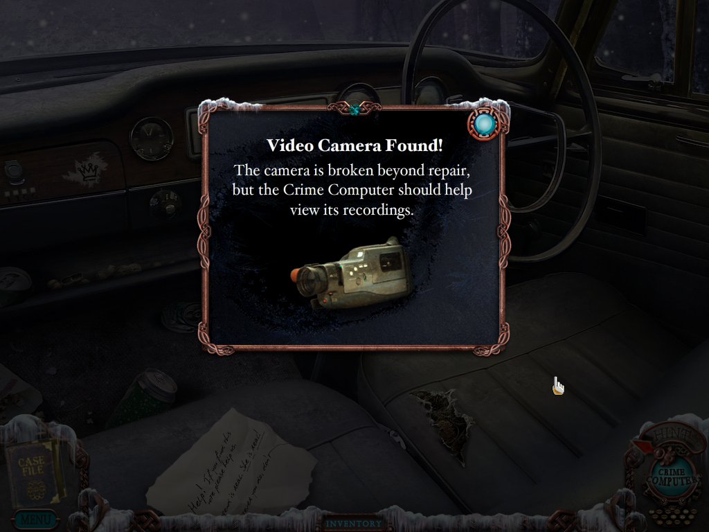 Mystery Case Files: Dire Grove (Windows) screenshot: I found a video camera.
