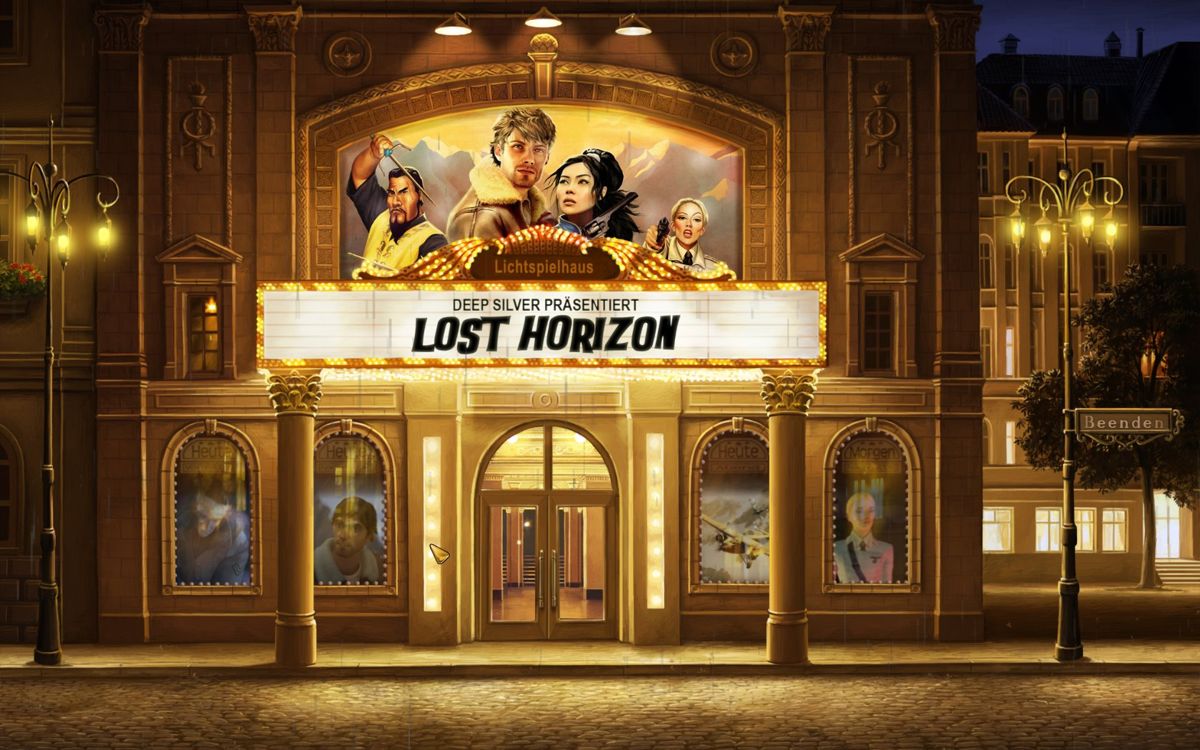 Lost Horizon (Windows) screenshot: Main Menu