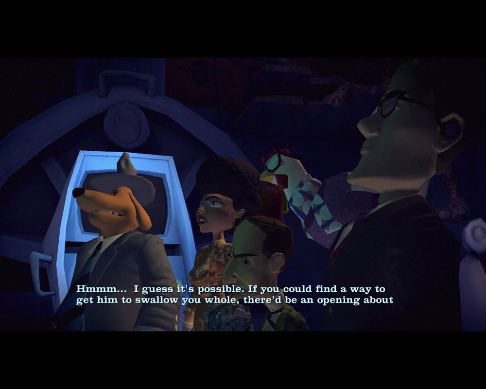 Sam & Max 305: The City That Dares Not Sleep (Windows) screenshot: The task force debates about the next steps