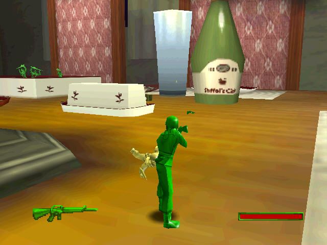 Army Men: Sarge's Heroes 2 (Nintendo 64) screenshot: First enemy is dead!
